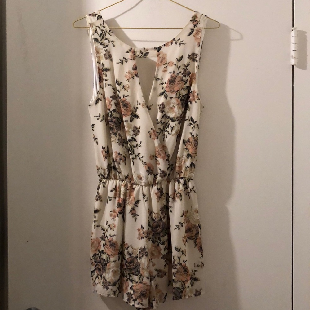 Adorable Floral Print Romper